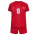 Fotballdrakt Barn Danmark Christian Eriksen #10 Hjemmedraktsett VM 2022 Kortermet (+ Korte bukser)